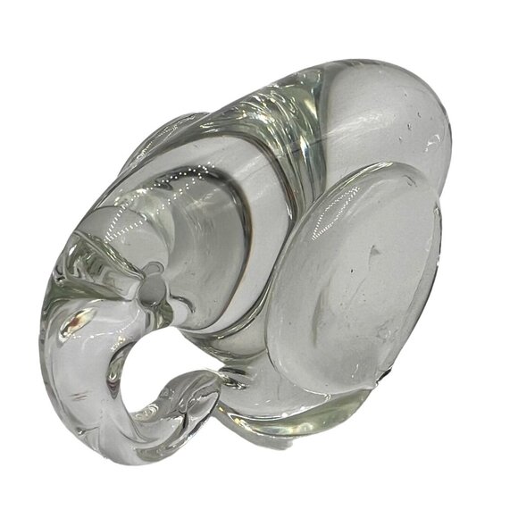 Handcrafted Clear Art Glass Elephant Figurine/Paperweight Collector Gift Rare - Picture 4 of 12